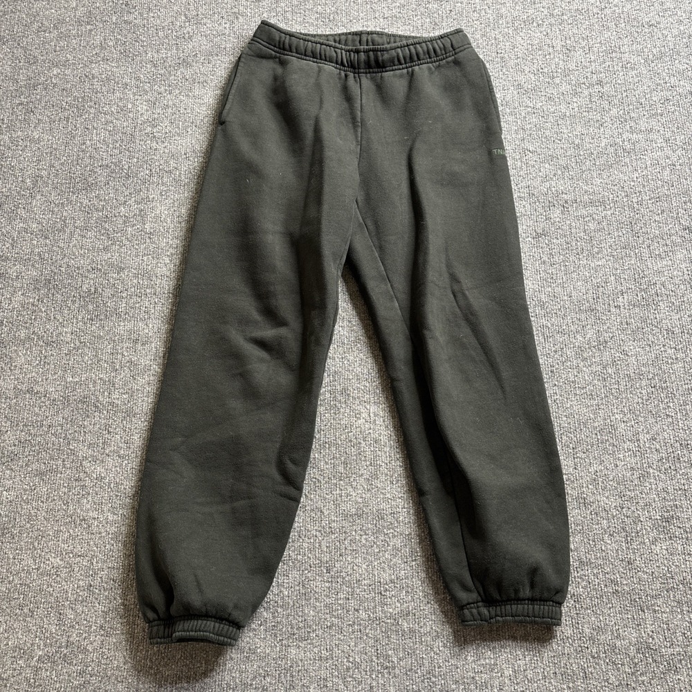 TNA Sweat Fleece Cozy Fleece Jogger Pants Mega Fit Women's XS Black Sweatpants